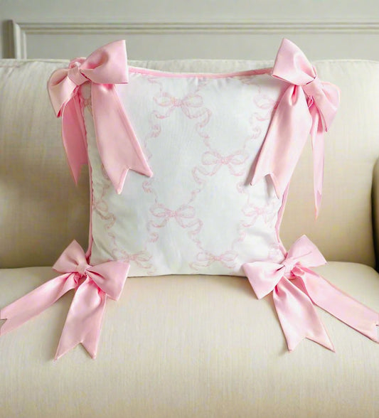 Satin Bow Cushion