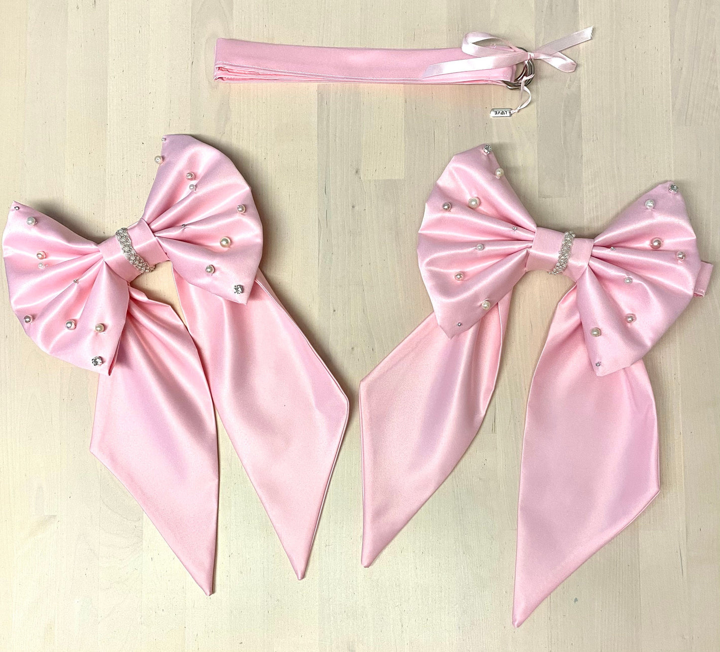 Pearl Bow Curtain Tie Back set